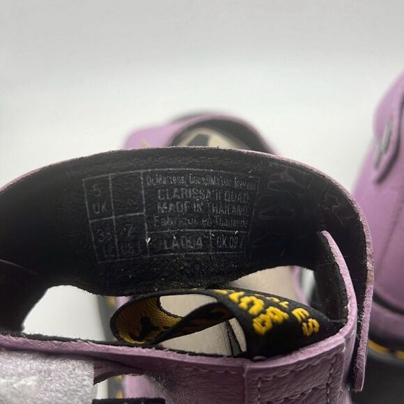 Dr Martens Leather Clarissa II Quad Chunky platform Sandal Lilac Pisa Women 7 - Picture 8 of 11